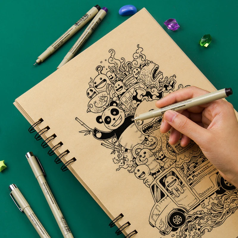 고품질 전문 수채화 크래프트 종이 스케치 그림 쓰기 학생 미술 용품을 그리기위..