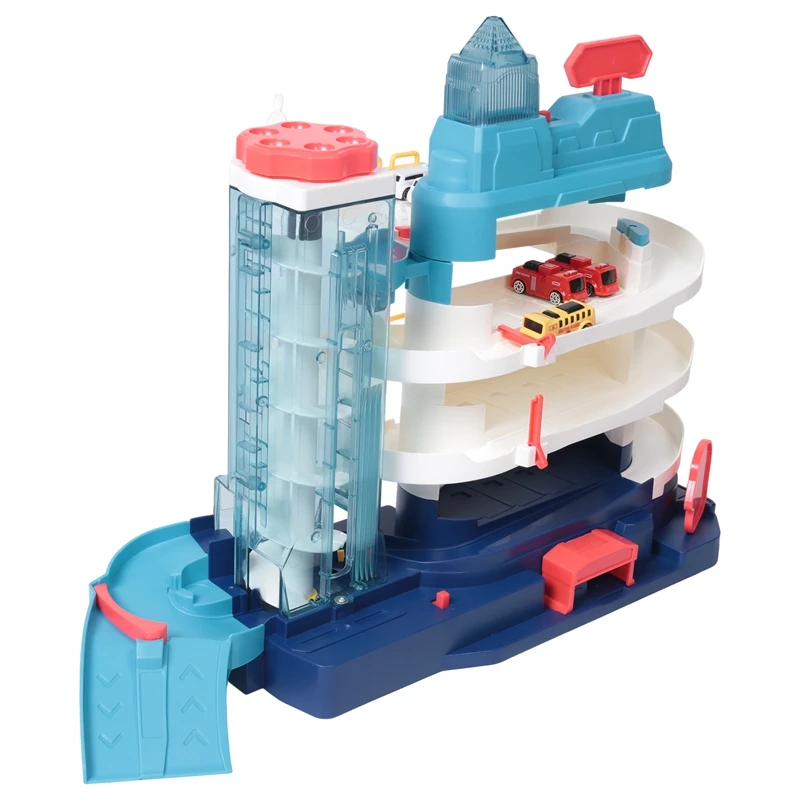 Children's Toy Parking Lot Building Car Building Breakthrough Adventure Track Light Music Boy Educational Gift
