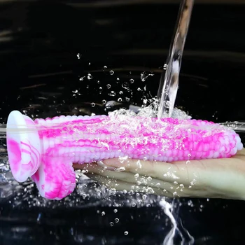 Colour Silicone Fruits Vegetables Dildo With Suction Cup Monster Penis Sex Toys For Women Lesbian Big Anal Butt Plug Masturbatio 6