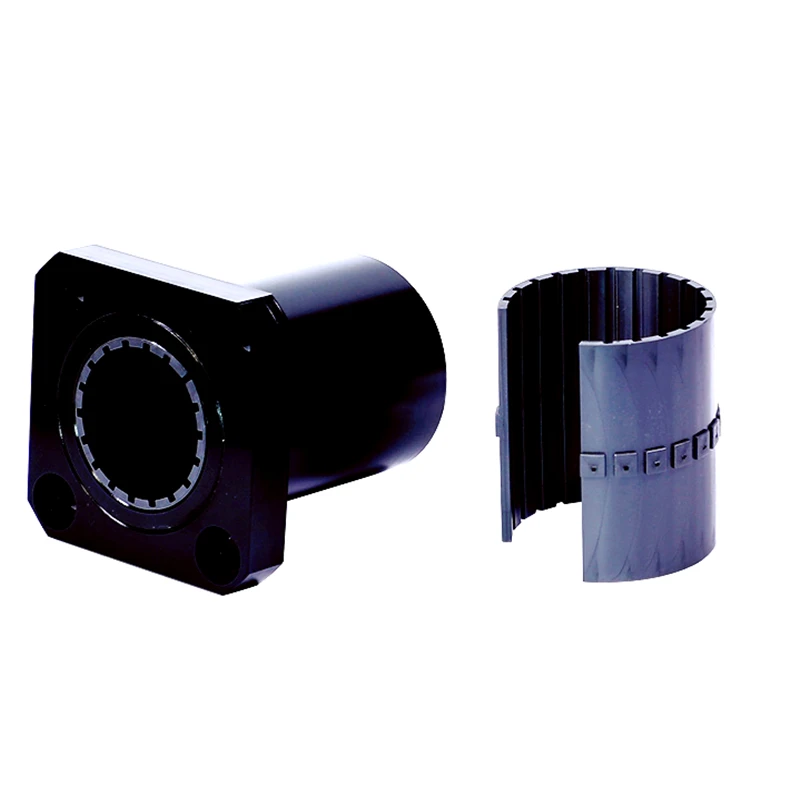 Engenheiro Plástico de Alumínio Sólido Polímero Movimento Linear Bush Rolamento Redondo Flangeado Lmek30uu Lmek30 Europa Versão 30x47x68 mm