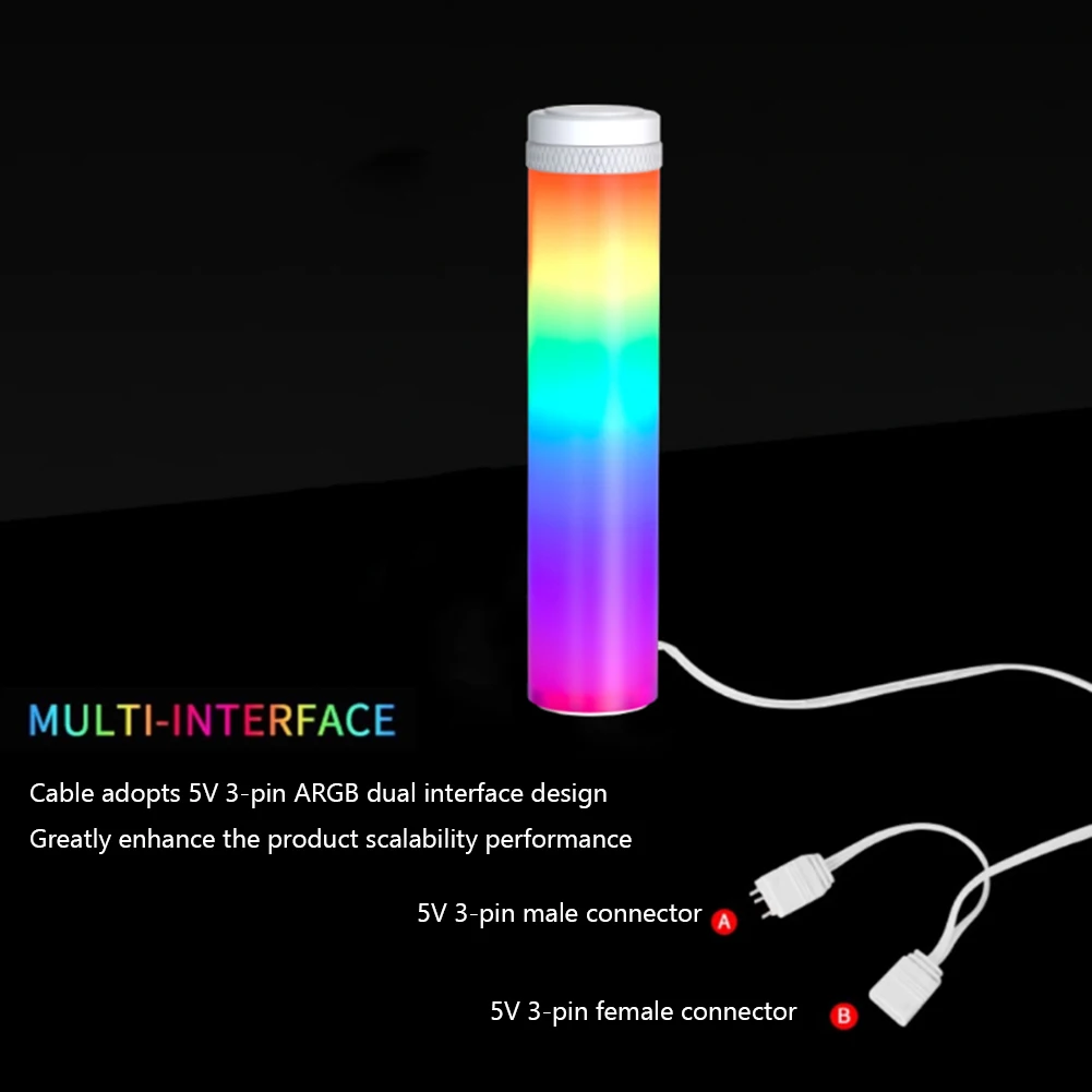 ARGB Graphics Card GPU Holder 5V 3Pin Adjustable Telescopic Rotary Screw Aluminum Alloy Support Vertical GPU Video Card Bracket