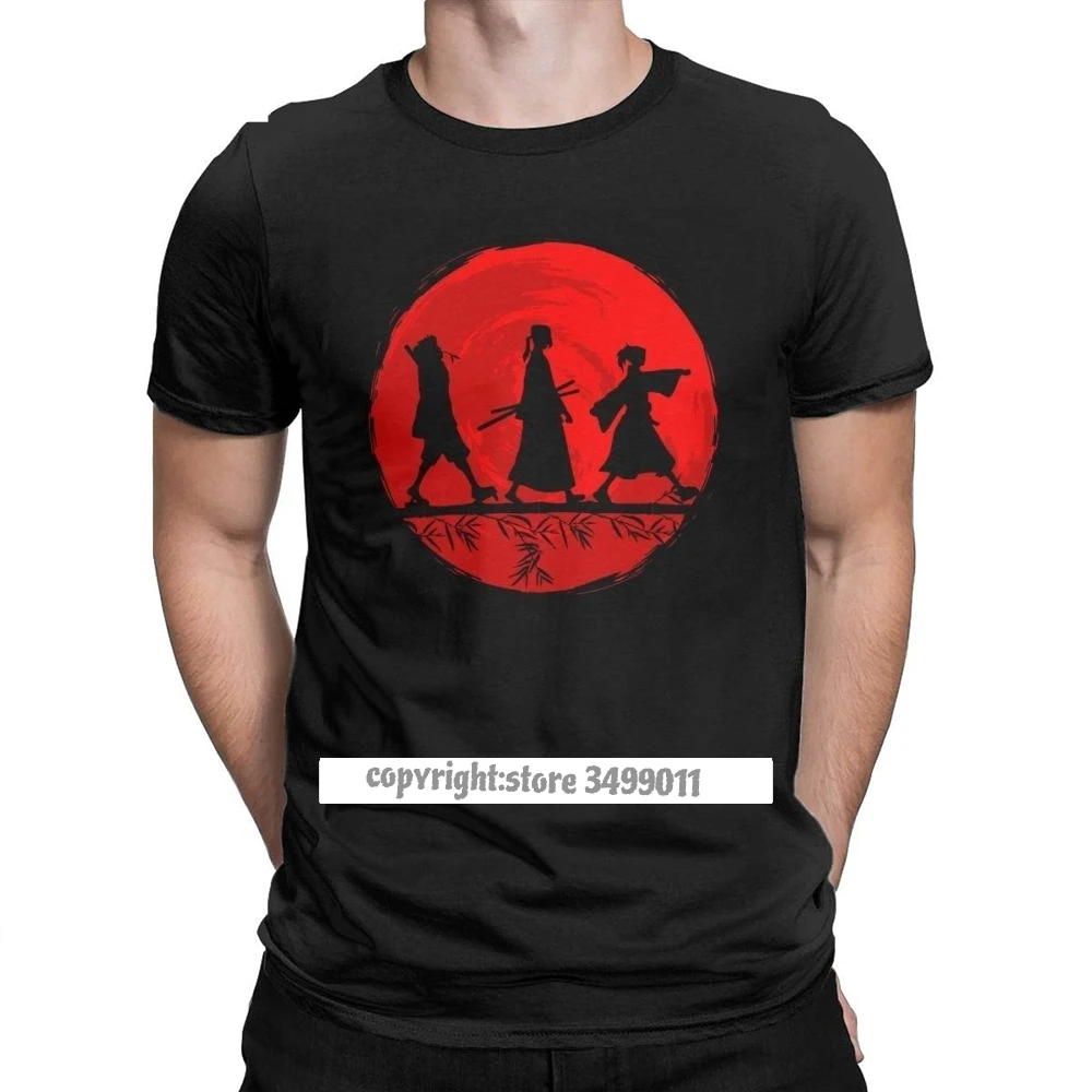 

Samurai Champloo Manga Anime Tshirts Men Round Collar Premium Cotton T Shirts Fitness Tee Shirt Camisas