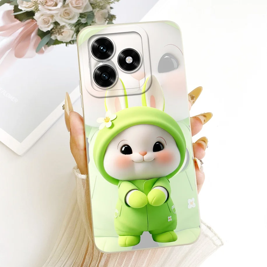 Cute Cat Duck Rabbit Soft Candy Silicone Shockproof Case Cover