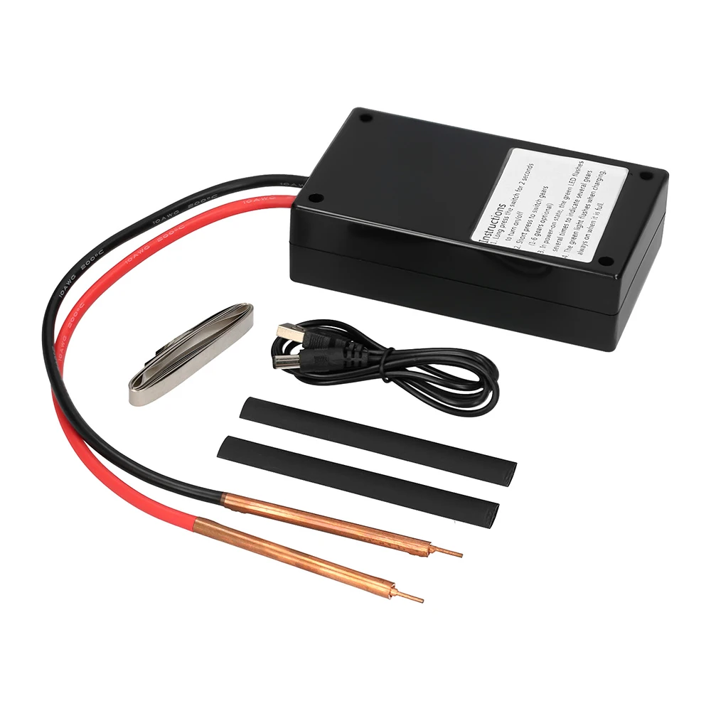 

Spot Welder 6 Gears Portable Adjustable Mini Spot Welding 0. 15mm For 18650 Battery Spot Welder Spot Machine Tool Kit 0.15mm
