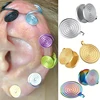 for Swelling Pressure Earrings Non Piercing Earrings Stainless Steel Keloid Pressure Earrings Black Color Jewelry Accessories 1