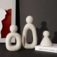 Simple Family Statue Modern Style Home Decor Hollow Sculpture Nordic Living Room Ornaments Bedroom Decoration Figurines Gift 4