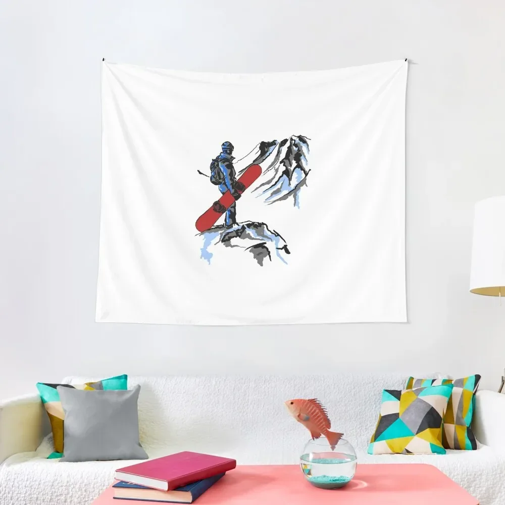 

Snowboarding Tapestry Mushroom House Decoration Aesthetic Home Decor Tapestry