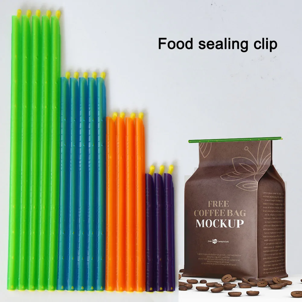 Bag Clips Bread Bag Clips Kitchen Bag Clips Sealing Clips Storage Bag Clips 5/10pcs Food Sealing Clips Snack Bag Sealer Reusable Closure Sticks Kitchen Fresh-Keeping