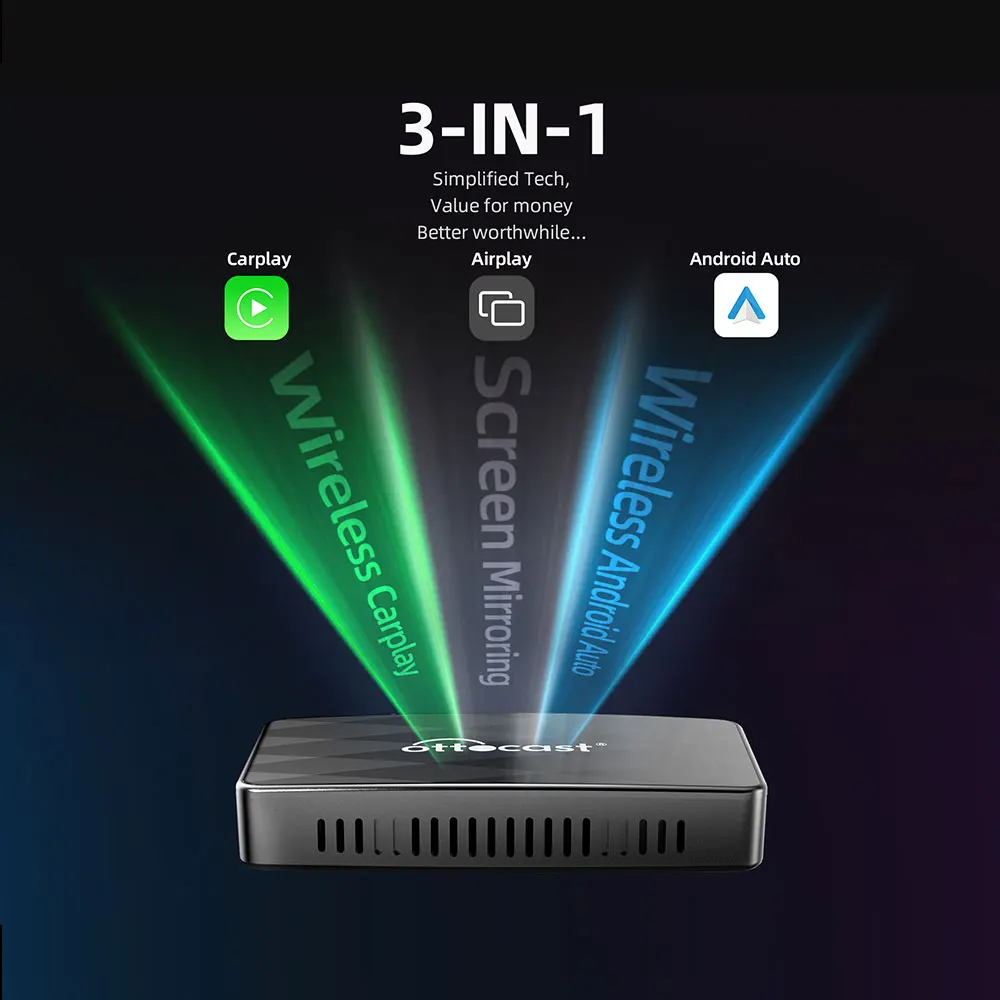 Ottoadapter MX Wireless CarPlay Android Auto 3 in1 Adapter
