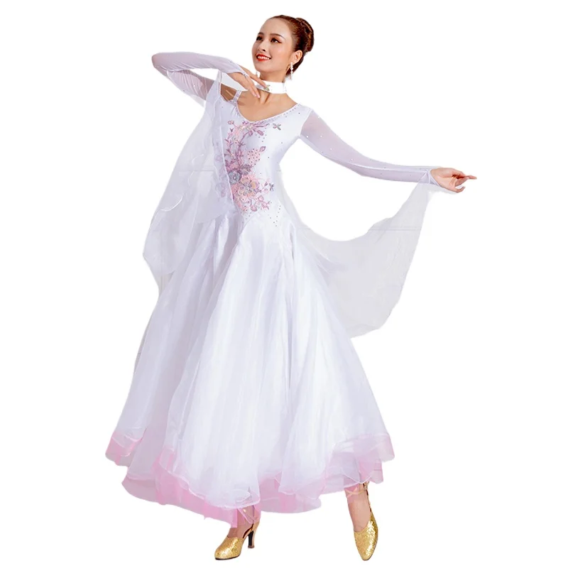 New Ballroom Dance Dress Big Swing Waltz Tango National Standard Competition Performance Clothes