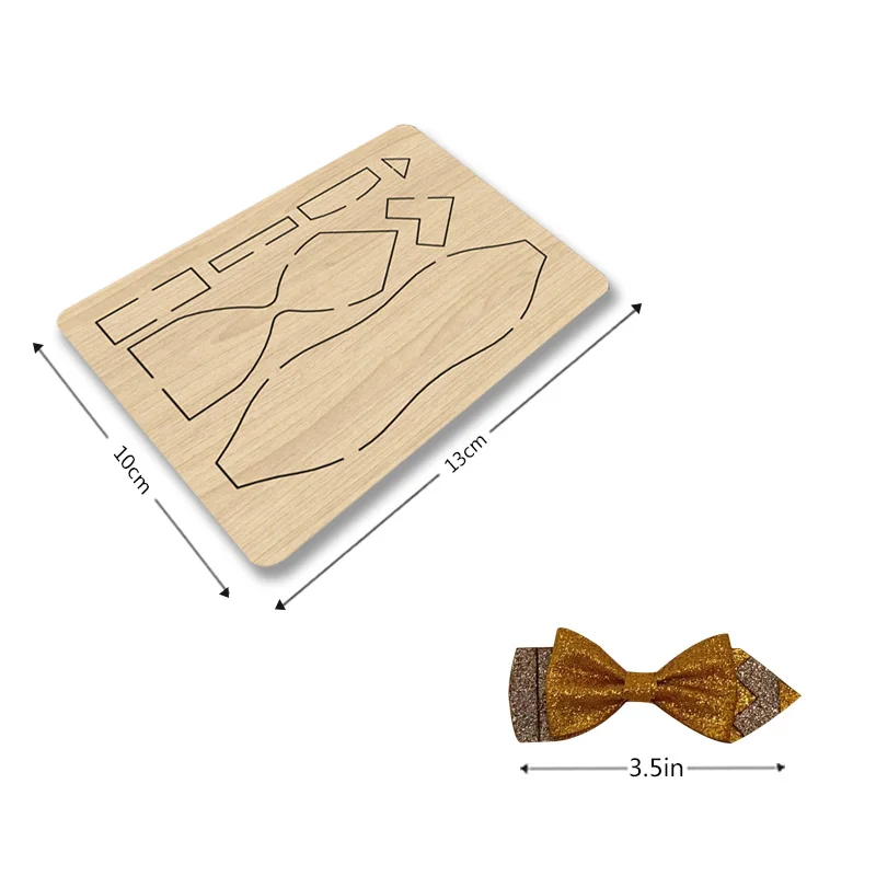 

Z84 Lovely Bow Wooden Cutting Die For Most Machines