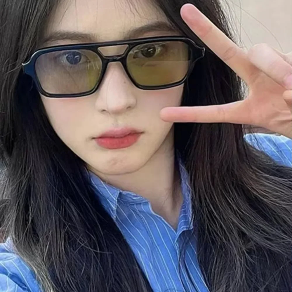 Luxury Vintage Square Sunglasses Man Woman Fashion Brand Sun Glasses Metal Temples Candy Colors Mirror Retro Designer 선글라스