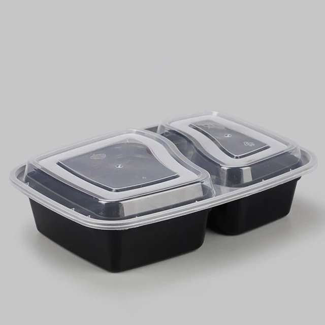 Wholesale Lot bulk 2 compartments Meal Prep Container Food Container with  Lid