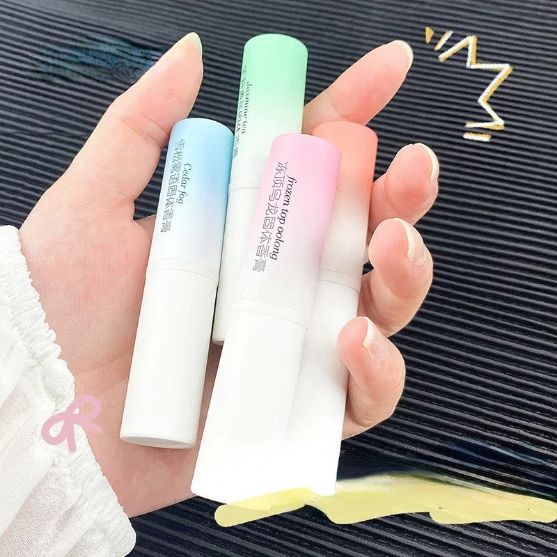Solid Perfume Portable Solid Balm Pen Fragrances for Women Men Solid Perfume Lasting Fresh Light Fragrance Stay Long Stick Body Perfumes