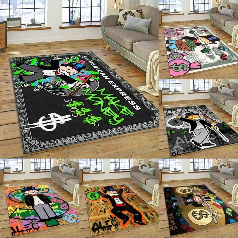 Playful Dollar Cartoon Carpet Money Rug for Bedroom and Living Room Non-slip Floor Mat Decorative Sofa Doormat Rug silk wool rug plush rug imitated cashmere carpet plush play mat kids carpet floor mat non slip carpet plush carpet decorative carpet crystal pile rug coral velvet rug