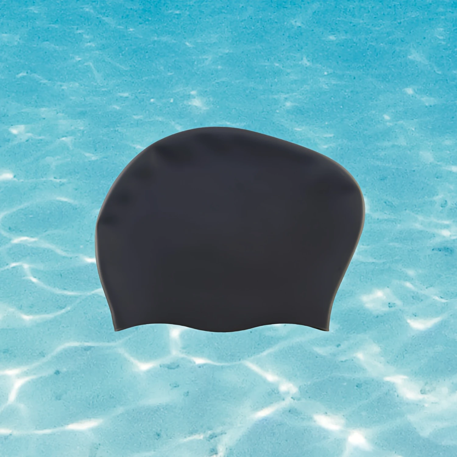 1pc Silicone Waterproof Swimming Hat, Long Hair & Ear Protection, Suitable for Swim- Title Expert