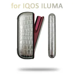 JINXINGCHENG Crocodile Case + Side Cover for IQOS ILUMA Case Protective Holder Protection  for Iquos ILUMA funda Accessories