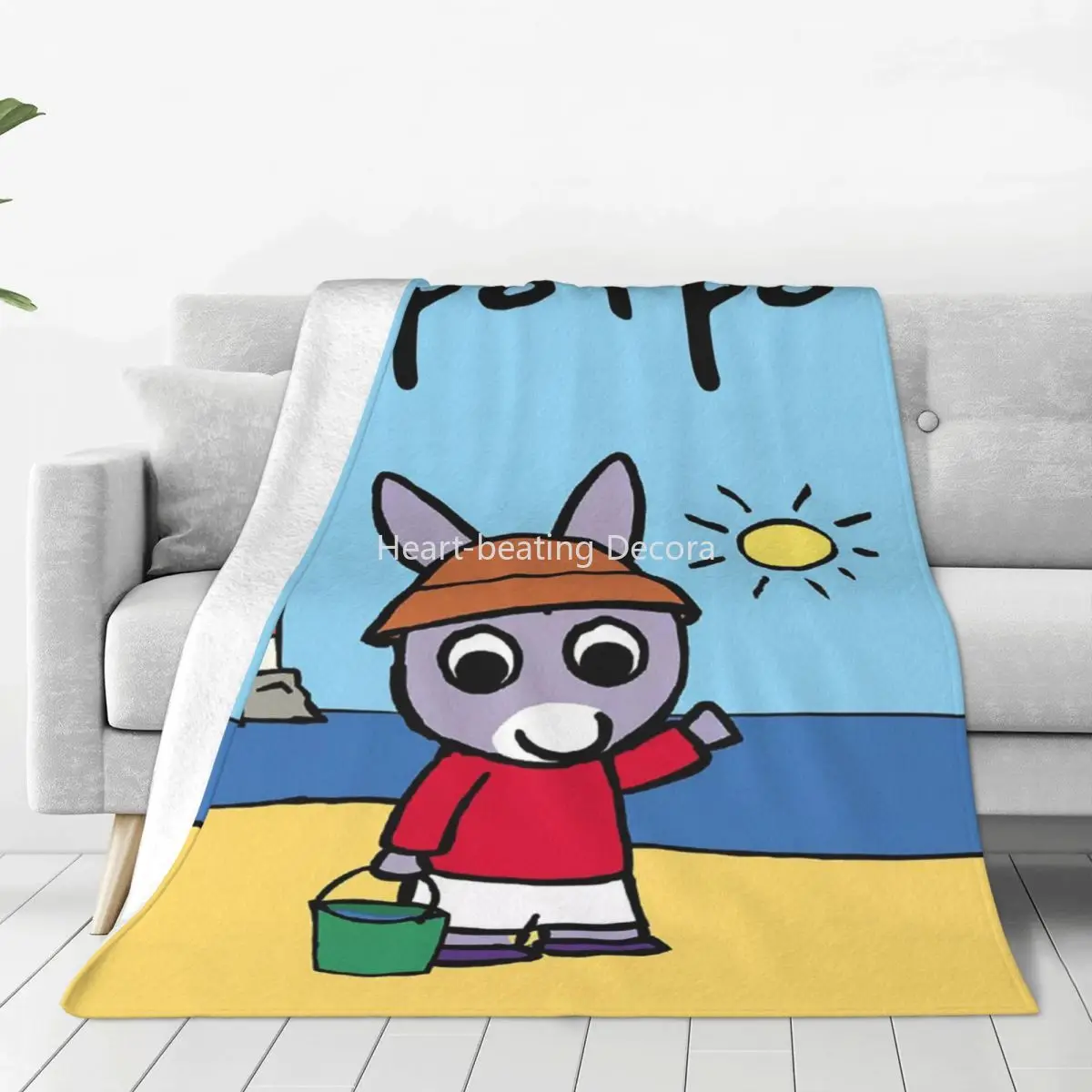 

Cartoon Trotro Anime Blanket Coral Fleece Plush Autumn/Winter Portable Soft Throw Blankets for Bedding Couch Bedding Throws