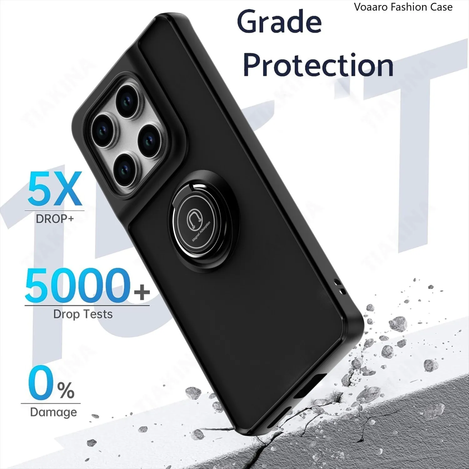 Enhanced Matte Half Clear Protective Armor Phone Case Cover