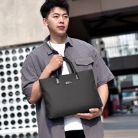 Multiple Pockets Handbag Portable Large Capacity Shoulder Bag Multi-Functional Business Briefcase for Business & Casual Use - Image 5
