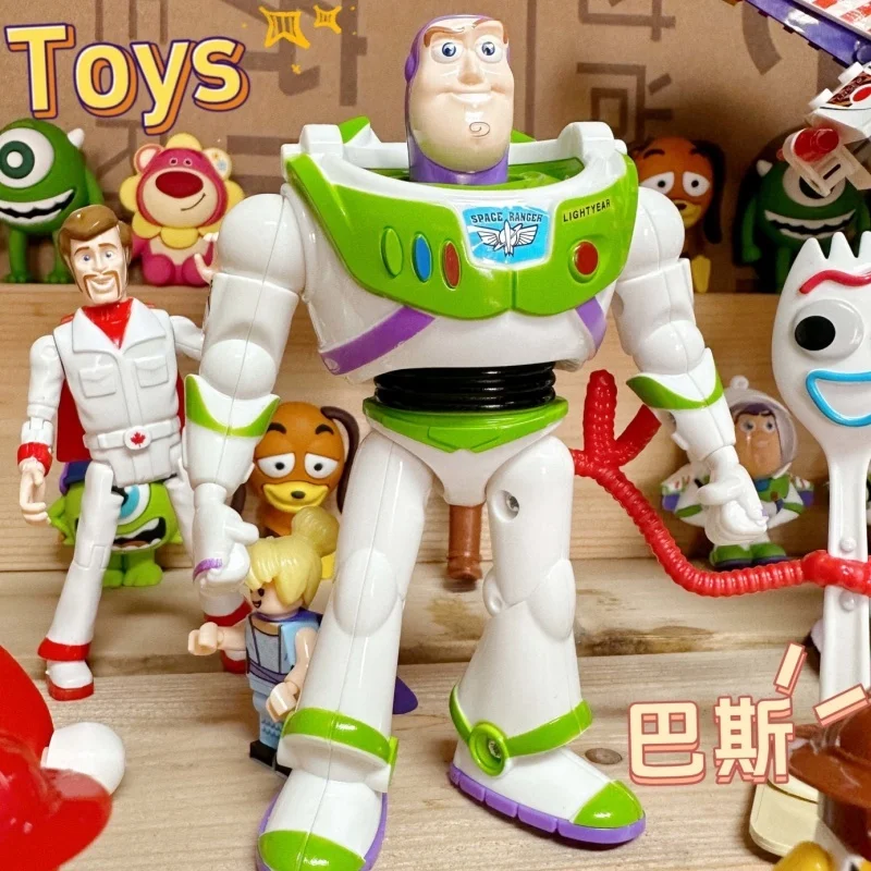 Toy Story Juguete Jessie Woody Buzz Lightyear Forky Bo Peep Duke Caboom Action Figure Anime Figurine Toy Doll Regalo Di Compleanno