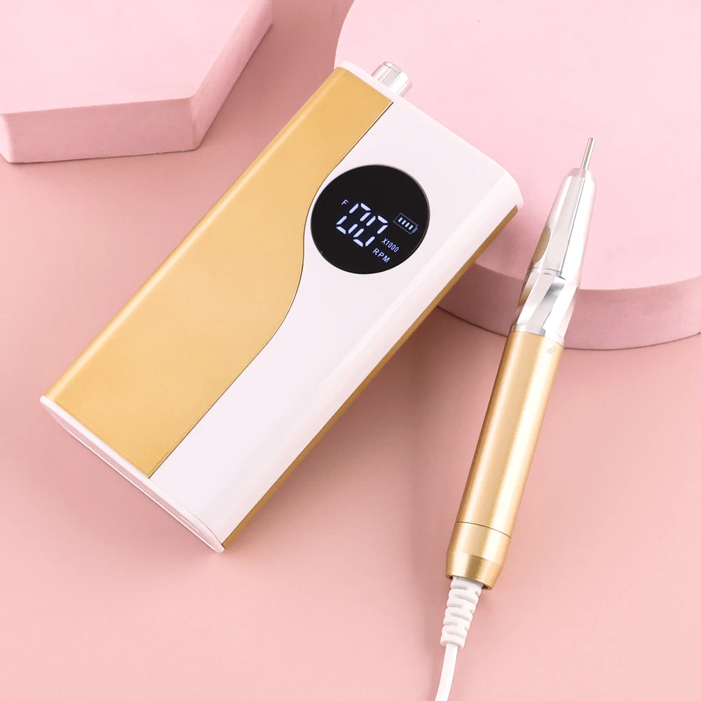 35000RPM Brushless 85W Nail Drill Rechargeable Manicure Electric Machine Cordless Nail File Pedicure Drilling Quiet Motor Handle 3