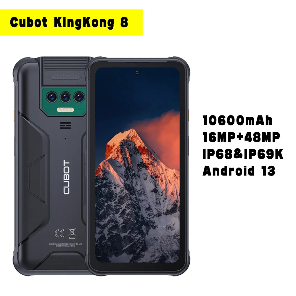 CUBOT KingKong 8 12GB/256GB スマートフォン 本体 Cubot-Kingkong 8スマートフォン,Android 13,オクタコア,FHD