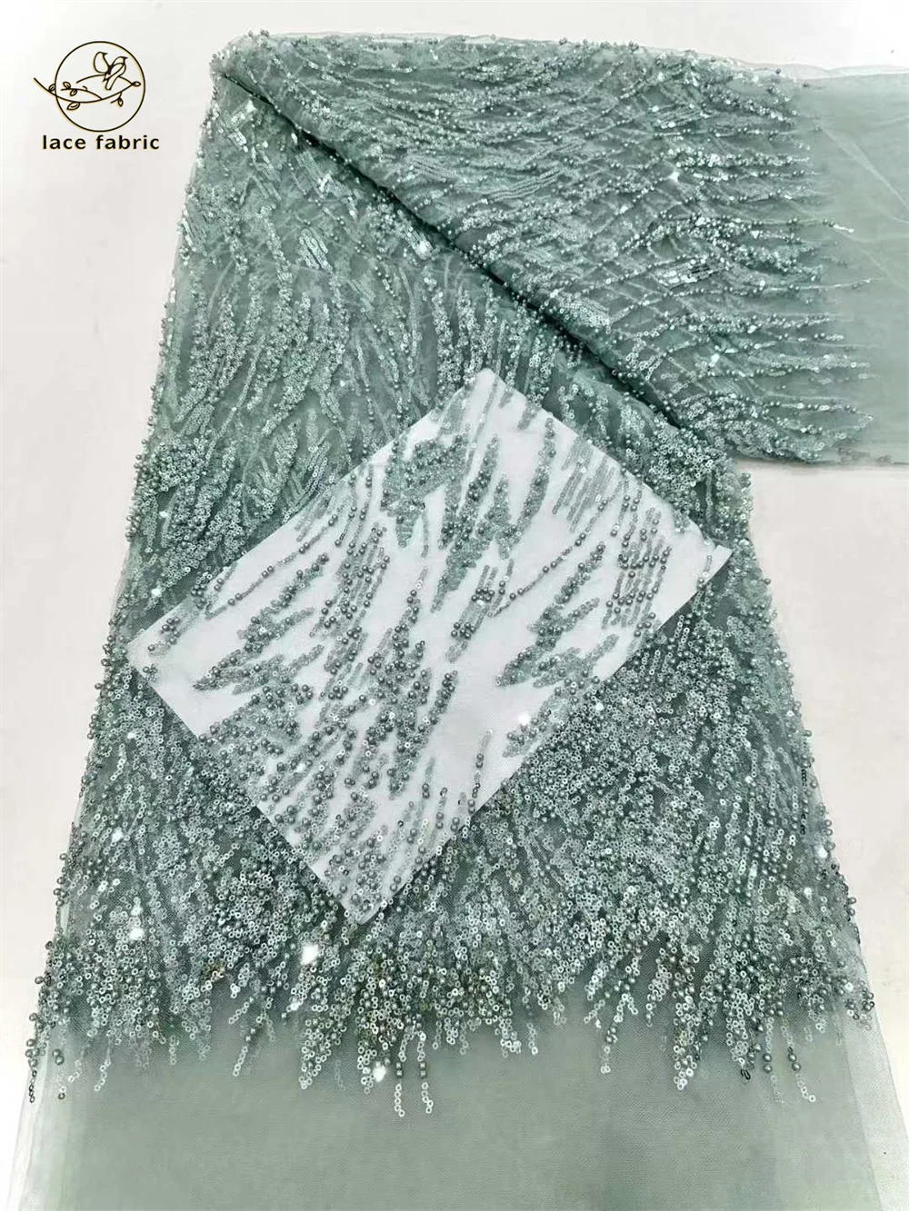 قماش دانتيل أفريقي مطرز لعام 2025، قماش دانتيل فرن...