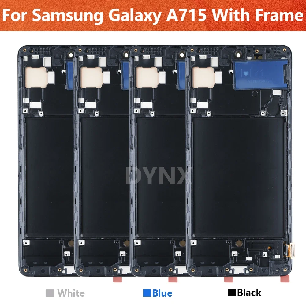 6.7 ''삼성 갤럭시 A71 LCD 디스플레이 터치 스크린 디지타이저 어셈블리 LCD 용 슈퍼 AMOLED SM-A715 A715F 교체 부품