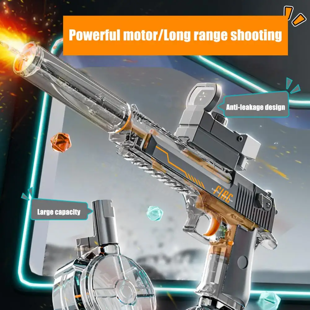 Summer Toys Desert Eagle Water Gun Full Automatic Electric Shooting Water Gun Toy Children Outdoor Beach Fight Toy Boy Girl Gift 3