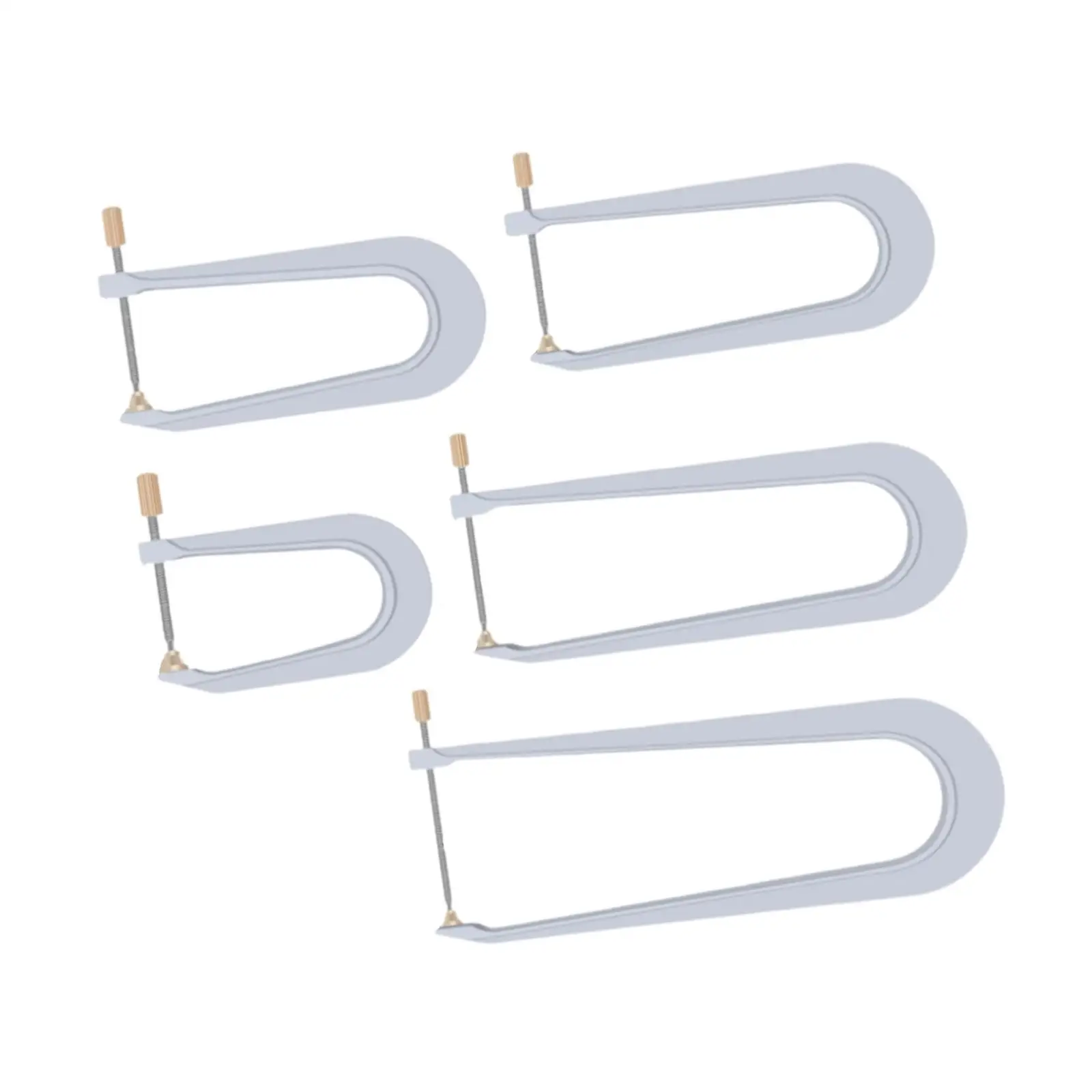 5 Pieces Instrument Beam Clamps Sturdy Parts Replaces Instrument Making Tool DIY Luthier Violin Panel Back Plate Bracing Clip
