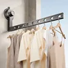 Suction Cup Folding Clothes Drying Rack for Balcony Without Punching Invisible Retractable Bay Window Sill Indoor Clothes Drying 1