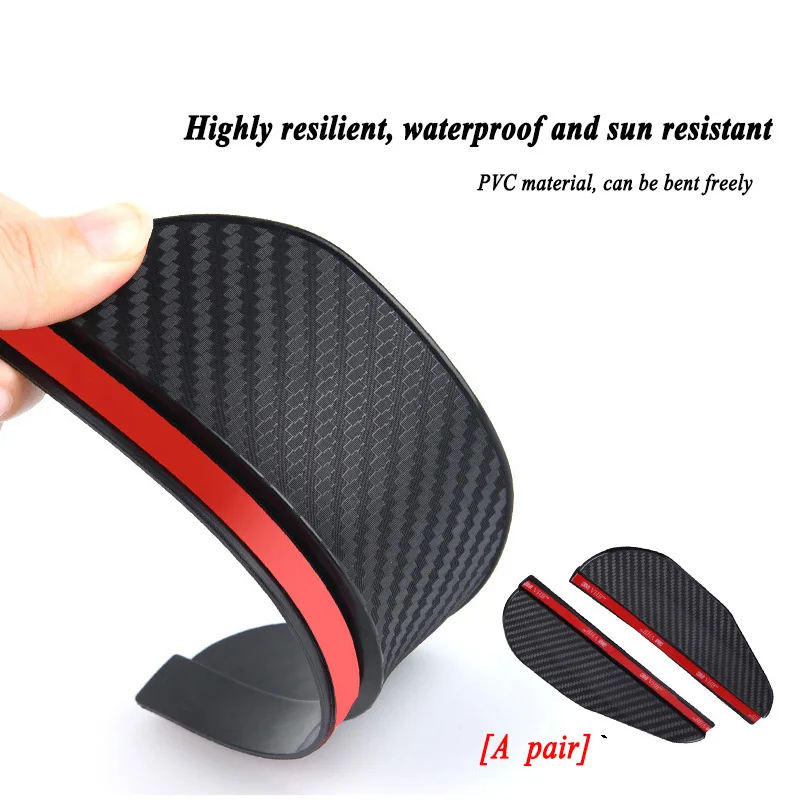 Car Rear View Mirror Rain Eyebrow Visor 2pcs Rain Cover for SMART Fortwo Forfour 453 451 452 450