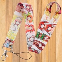 

A0047 The Quintessential Quintuplets Neck Strap Lanyard for Keys Keychain Badge Holder ID Credit Card Pass Hang Rope Anime
