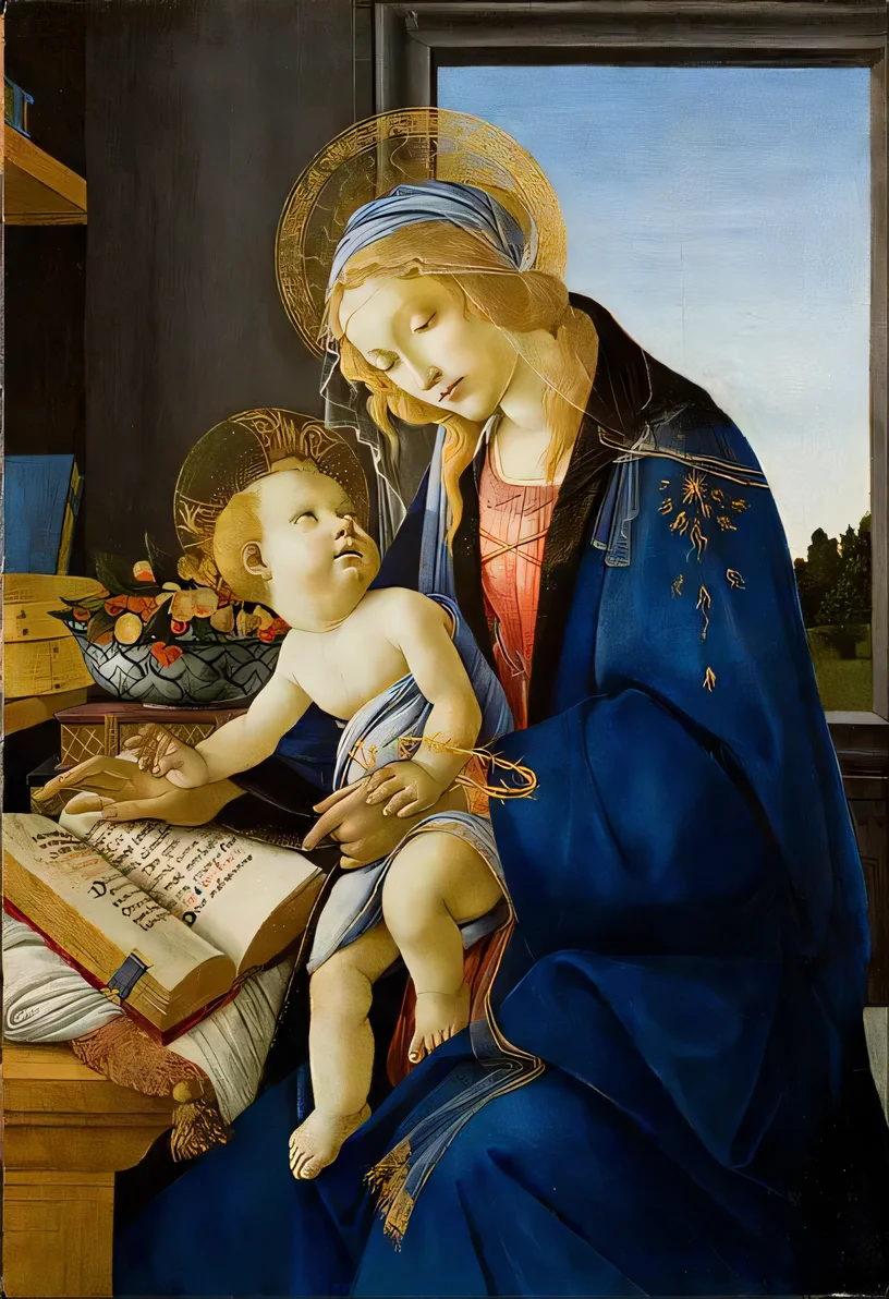 

Картины маслом известной Девы Марии Мадонны из книги Sandro Botticelli картина копия на холсте искусство на стену ручная роспись