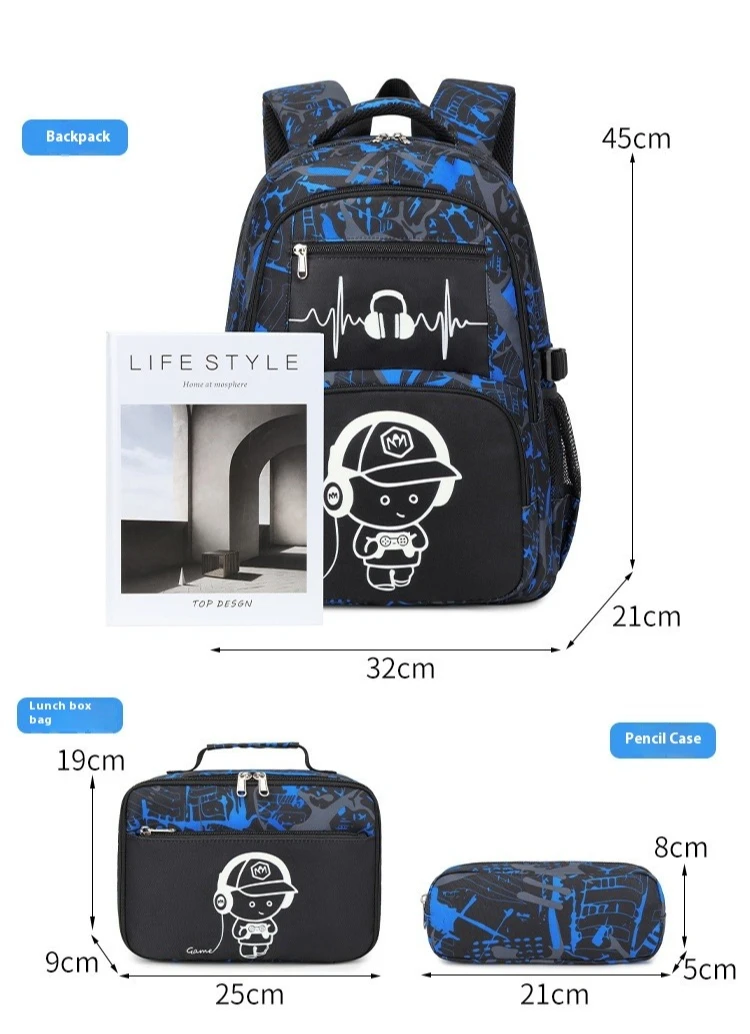 Waterproof Luminous Children School Bags For Boys Kids Backpack School Backpack Primary Schoolbag Book Bag Mochila 5