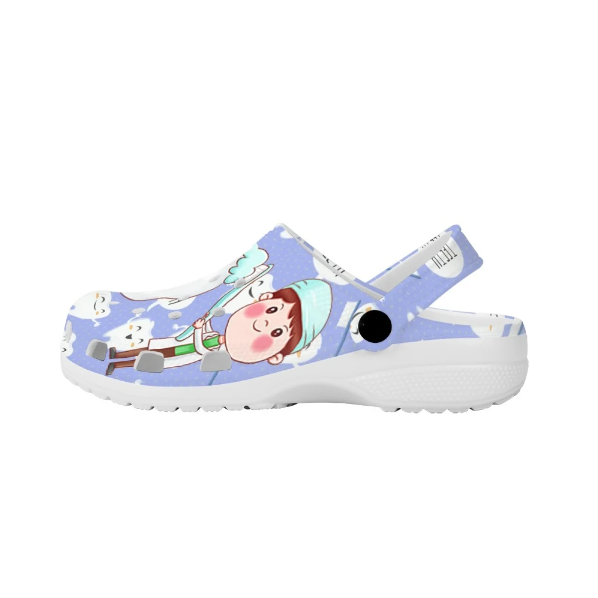 Classic Nursing Sandals Cute Teeth Dentist Printing Home Flats Shoes Summer Hospital Work Casual Comfortable Slippers Female