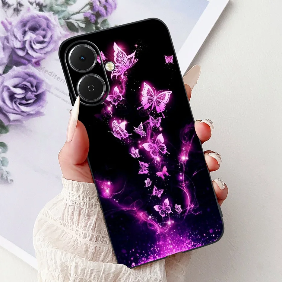 Stylish Painted Soft Silicone Phone Case - Vibrant Design Back Cover