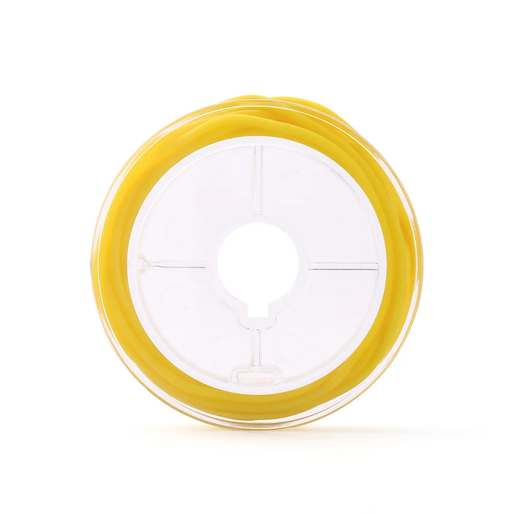 JOY DENTAL Kofferdam-Stabilisierungskordel, mittlere Größe, Durchmesser 1,8 mm, Keile, Linienklemmen, Elastische Folien, 2,1 Meter, Gelb – Detail 3
