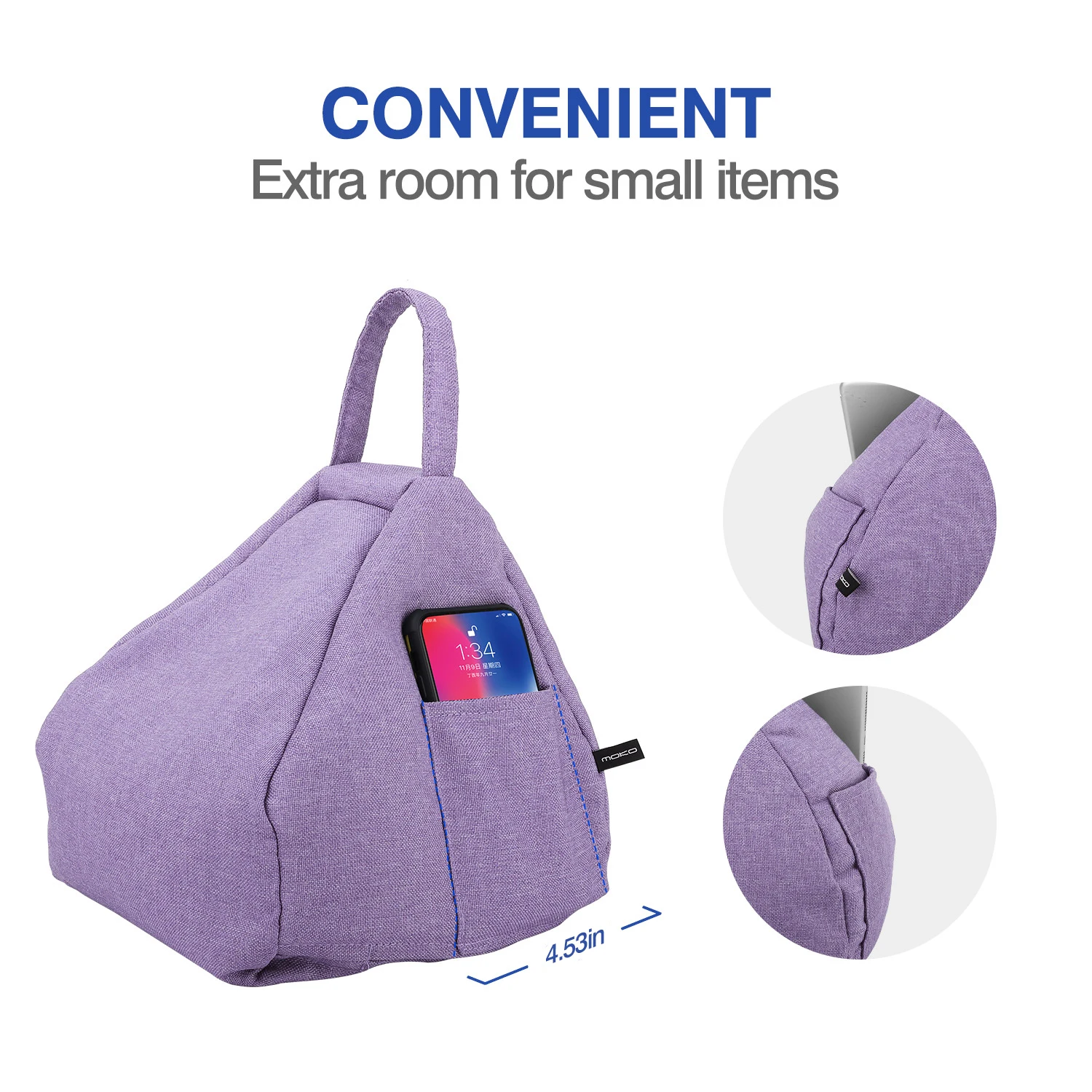 pour oreiller de support de coussin doux pour lit et cadeau de noël pour tablettes du matin ipad pro dock