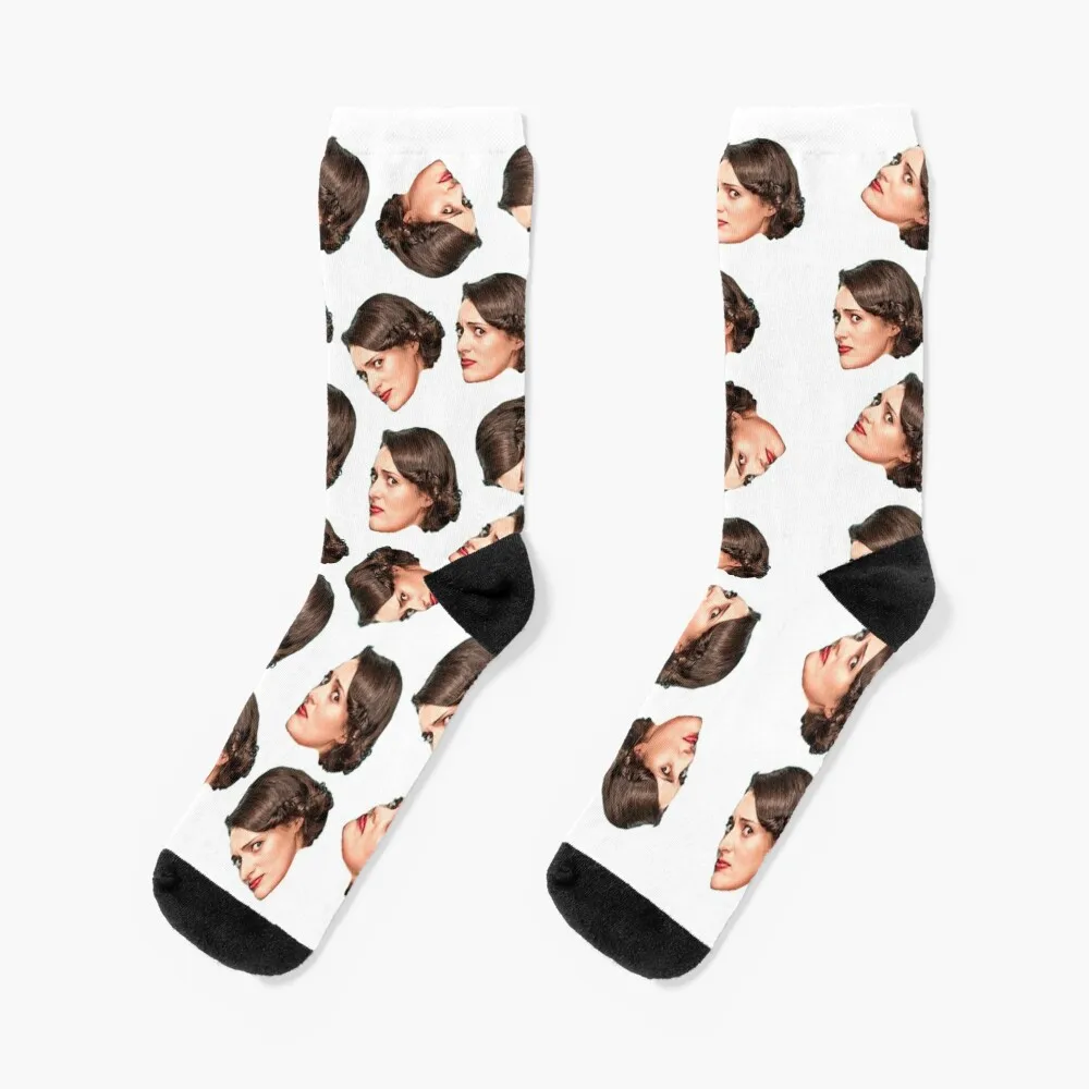 Fleabag Face Socks football socks Running socks floor socks kids socks Men Socks Women's