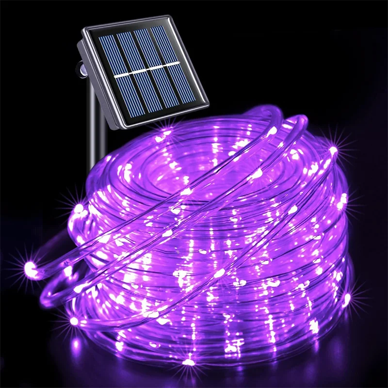 Waterproof Outdoor Solar Rope Lights for Home and Garden Decor