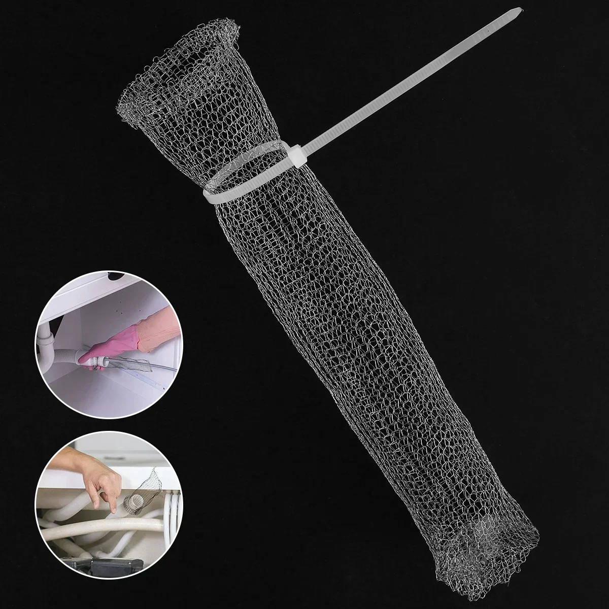 Washing Machine Lint Trap 30/50Pcs Stainless Stee Universal Washer Hose Lint Traps Multifunctional Sink Drain Hose Screen Filter