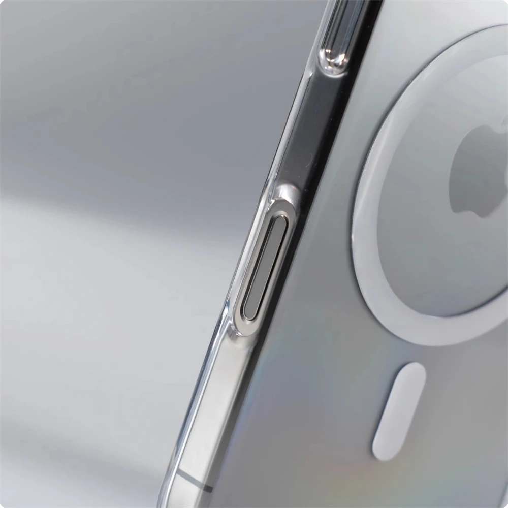 Ultra-Slim Magnetic Wireless Charging Hard Case - HD Transparent