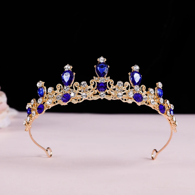 Corona Da Principessa Con Cristalli E Strass – Tiara Elegante Per Sposa, Ballo E Serate Di Gala – Diadema Regolabile
