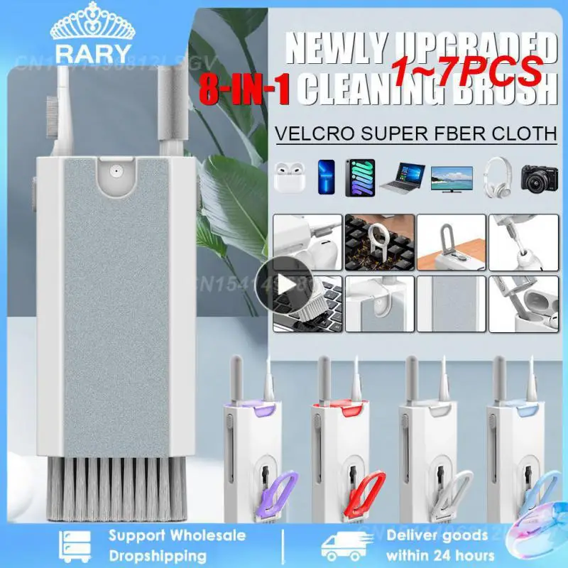 

1~7PCS In 1 Multifunctional Headset Keyboard Cleaning Kit Key Puller Mobile Screen Cleaner Integrated Cleaning Suit For Screen