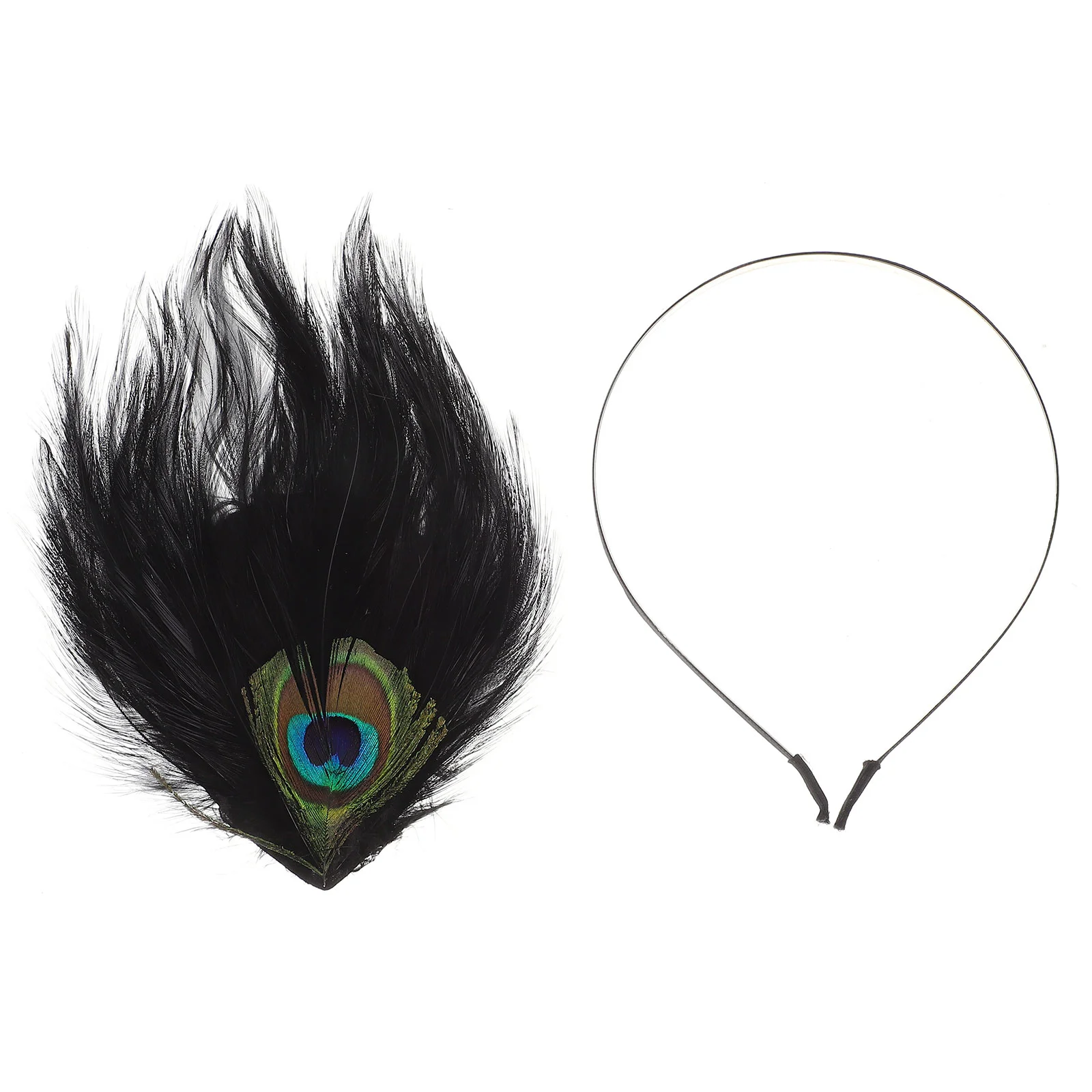

Cosplay Peacock Headband Miss Hair Ties Plume Hairband Party Supplies Headdress