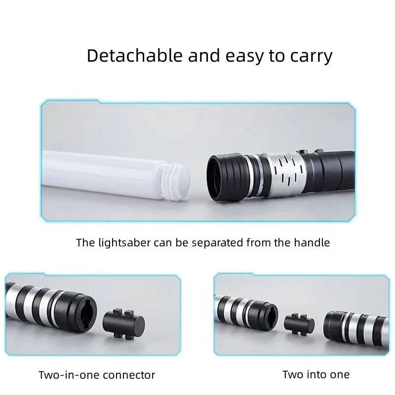 75cm RGB Lightsaber 2 in 1 7 colors Party Glow Swords Light Saber 3+ Kids Laser Sword Toy lightsaber toy