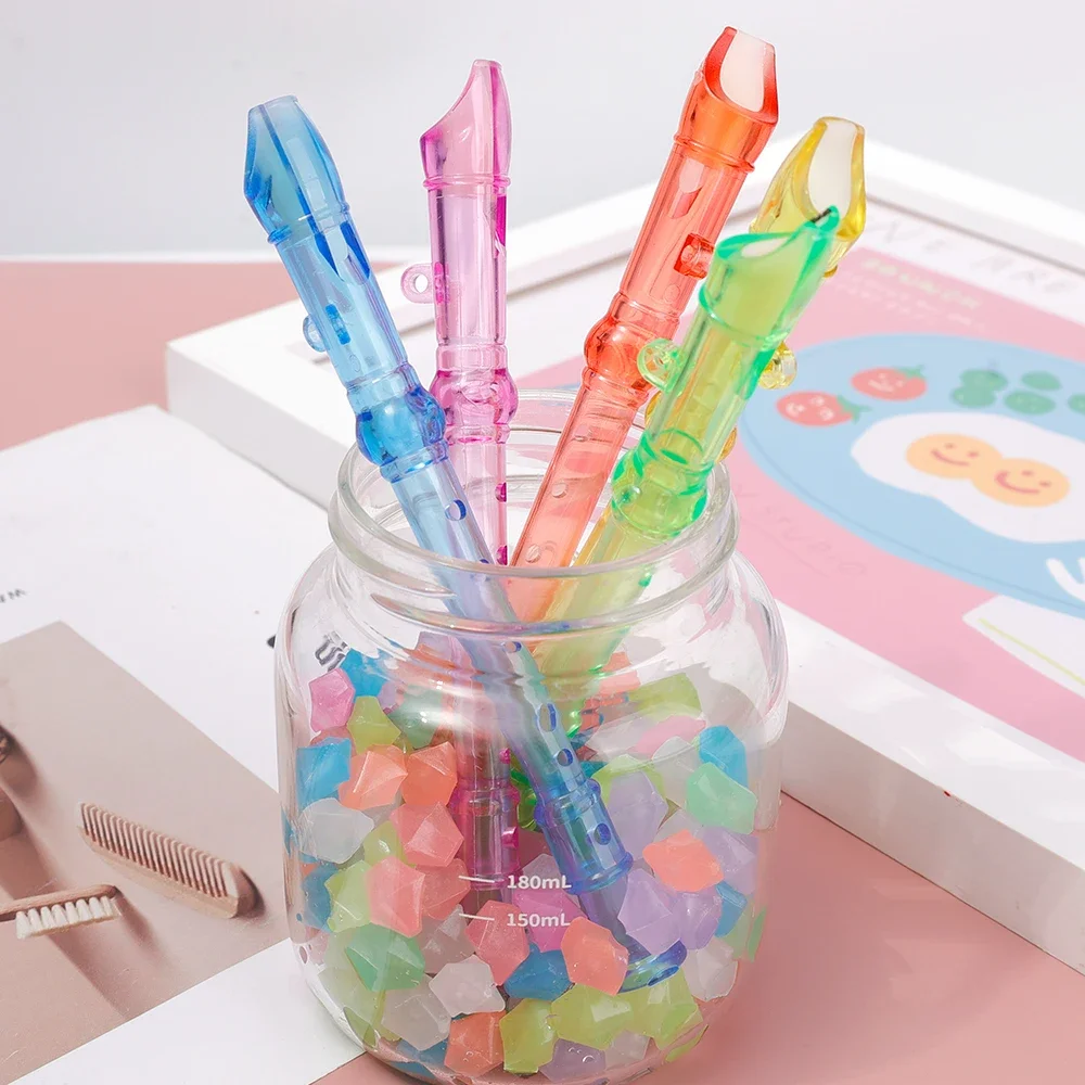 5Pcs Colorful Plastic Six-hole Recorder Musical Instrument Toys Kids Musical Sense Training Birthday Party Game Props Gifts