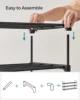 SONGMICS Shoe Rack, 3 Tier Shoe Organizer, Metal Shoe Storage Shelf for 15 Pairs of Shoes, Easy to Assemble, Entryway 5